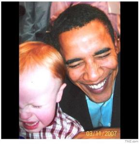 Zachery with Barack Obama